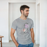 Load image into Gallery viewer, Dreamy Cat Watercolor T-Shirt by Catagorical