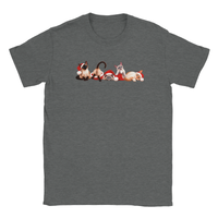 Load image into Gallery viewer, Christmas Siamese Cats T-Shirt in graphite heather by Catagorical