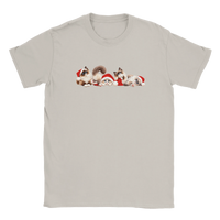 Load image into Gallery viewer, Christmas Ragdoll Cats T-Shirt in ice grey by Catagorical