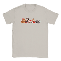 Load image into Gallery viewer, Christmas Maine Coon Cats T-Shirt in ice grey by Catagorical