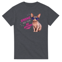 Load image into Gallery viewer, Sphynx Cat T-Shirt in dark heather by Catagorical