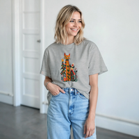 Load image into Gallery viewer, Whimsical Christmas Cats T-Shirt by Catagorical