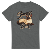 Load image into Gallery viewer, Siamese Cat Dad T-Shirt in graphite heather by Catagorical