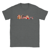 Load image into Gallery viewer, Christmas Maine Coon Cats T-Shirt in graphite heather by Catagorical