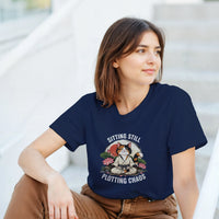 Load image into Gallery viewer, Sitting Still Plotting Chaos T-Shirt by Catagorical, view 2