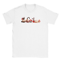 Load image into Gallery viewer, Christmas Siamese Cats T-Shirt in white by Catagorical