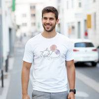 Load image into Gallery viewer, Sleeping Cat Watercolor T-Shirt by Catagorical