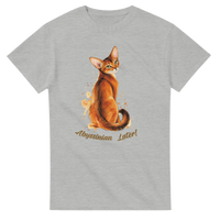 Load image into Gallery viewer, Abyssinian Later! Cat T-Shirt in ash by Catagorical