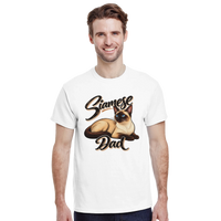 Load image into Gallery viewer, Siamese Cat Dad T-Shirt by Catagorical