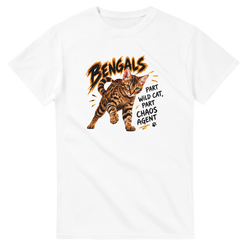 Bengal Cat T-Shirt in white by Catagorical