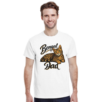Load image into Gallery viewer, Bengal Cat Dad T-Shirt by Catagorical