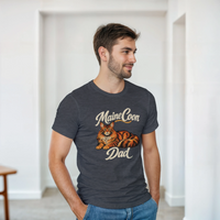 Load image into Gallery viewer, Maine Coon Cat Dad T-Shirt by Catagorical, view 2