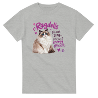 Load image into Gallery viewer, Ragdoll Cat T-Shirt in ash by Catagorical