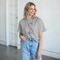 Load image into Gallery viewer, Dreamy Cat Watercolor T-Shirt by Catagorical, view 2