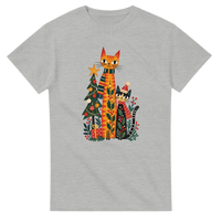 Load image into Gallery viewer, Whimsical Christmas Cats T-Shirt in ash by Catagorical