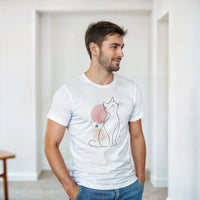 Load image into Gallery viewer, Minimalist Watercolor Cat T-Shirt by Catagorical