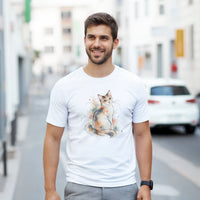 Load image into Gallery viewer, Watercolor Calico Cat T-Shirt by Catagorical, view 2