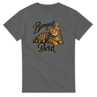 Load image into Gallery viewer, Bengal Cat Dad T-Shirt in graphite heather by Catagorical