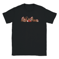 Load image into Gallery viewer, Christmas Bengal Cats T-Shirt in black by Catagorical