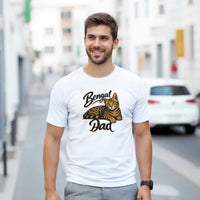 Load image into Gallery viewer, Bengal Cat Dad T-Shirt by Catagorical, view 2