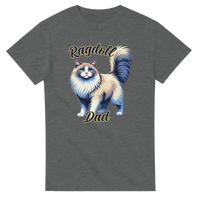 Load image into Gallery viewer, Ragdoll Cat Dad T-Shirt in graphite heather by Catagorical
