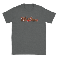 Load image into Gallery viewer, Christmas Bengal Cats T-Shirt in graphite heather by Catagorical
