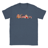 Load image into Gallery viewer, Christmas Maine Coon Cats T-Shirt in heather navy by Catagorical