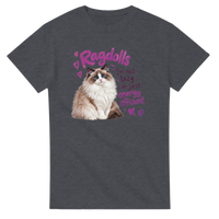 Load image into Gallery viewer, Ragdoll Cat T-Shirt in dark heather by Catagorical