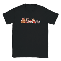 Load image into Gallery viewer, Christmas Maine Coon Cats T-Shirt in black by Catagorical