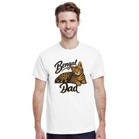 Load image into Gallery viewer, Bengal Cat Dad T-Shirt by Catagorical, view 2