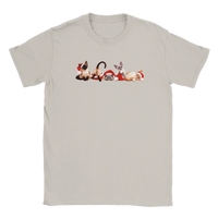 Load image into Gallery viewer, Christmas Siamese Cats T-Shirt in ice grey by Catagorical