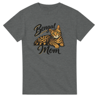 Load image into Gallery viewer, Bengal Cat Mom T-Shirt in graphite heather by Catagorical